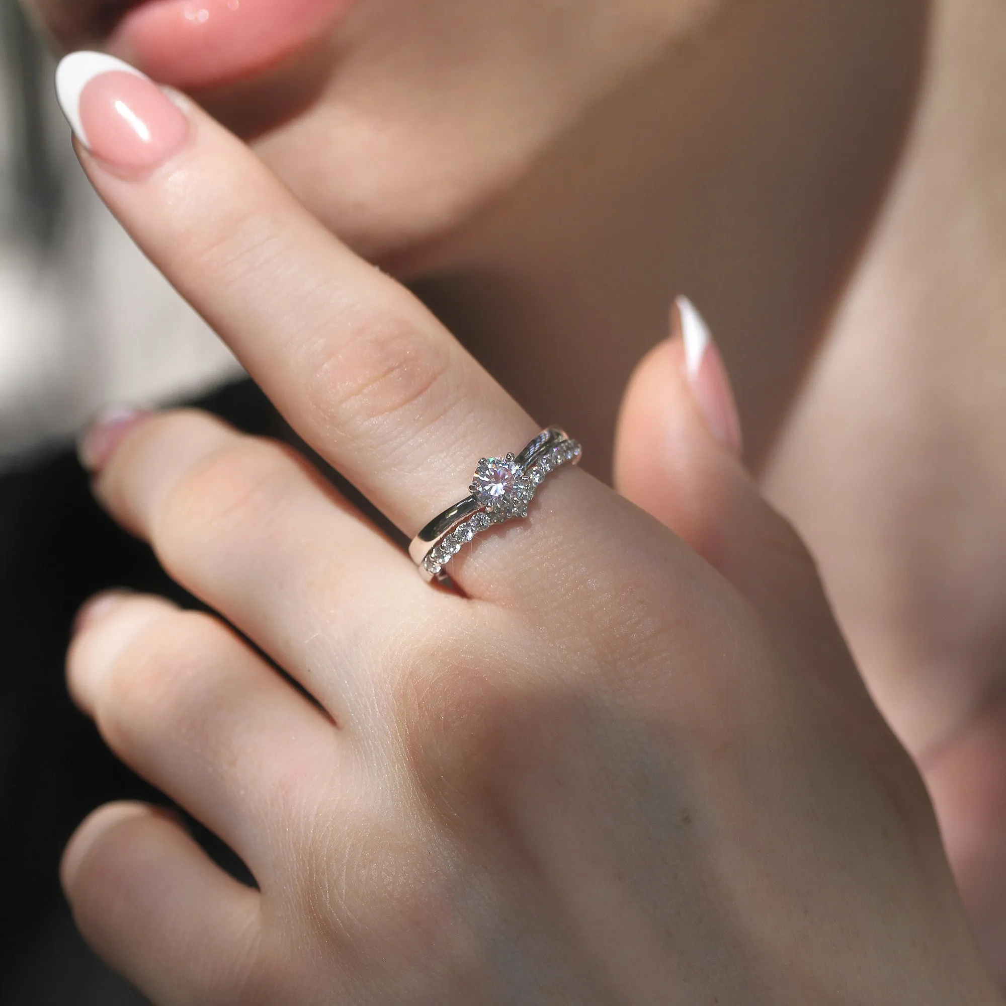 Elegant CrownGlow: Solitaire Engagement Ring