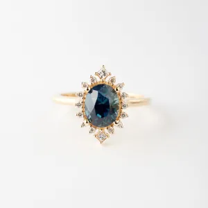 Eloise Ring -2.11 Carat Oval Parti Sapphire