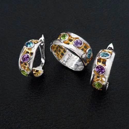 Exotic Pome Sterling Silver Earrings