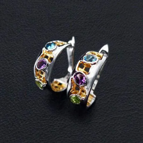 Exotic Pome Sterling Silver Earrings