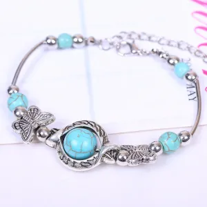 Fashion Turquoise Bracelet & bangles Tibetan Jewelry Bracelet for women Wholesale Vintage Inlayed Gift for Women