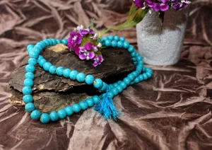 Faux Turquoise 108 Prayer Mala