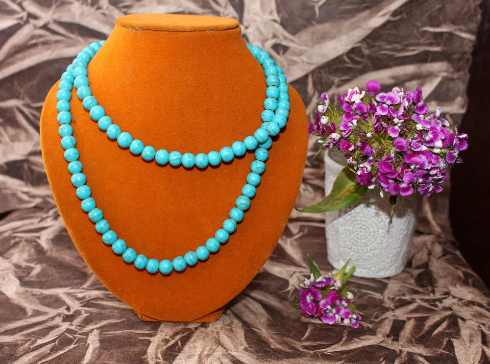 Faux Turquoise 108 Prayer Mala