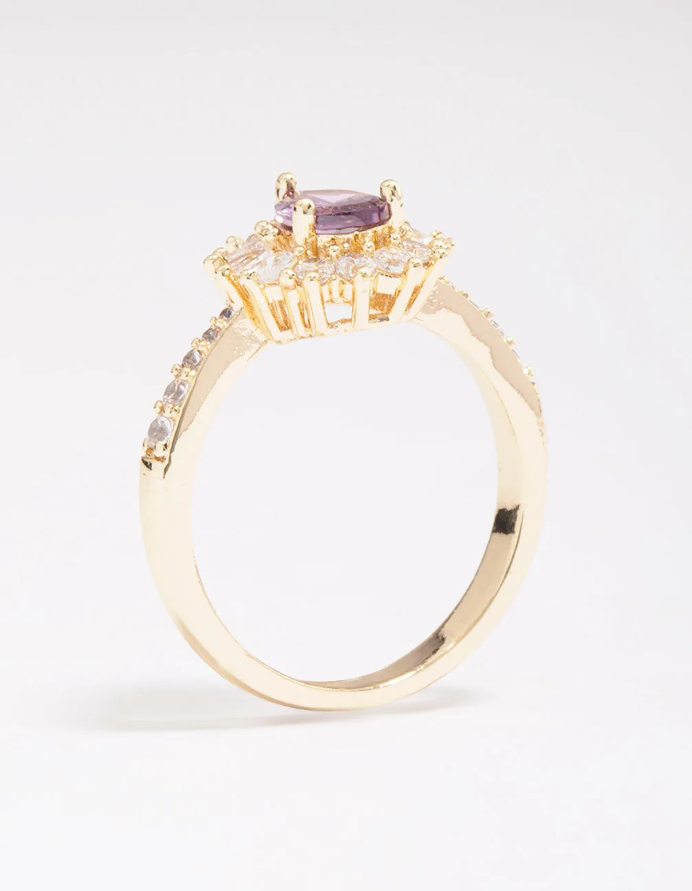 Gold Plated Regal Pear Ring