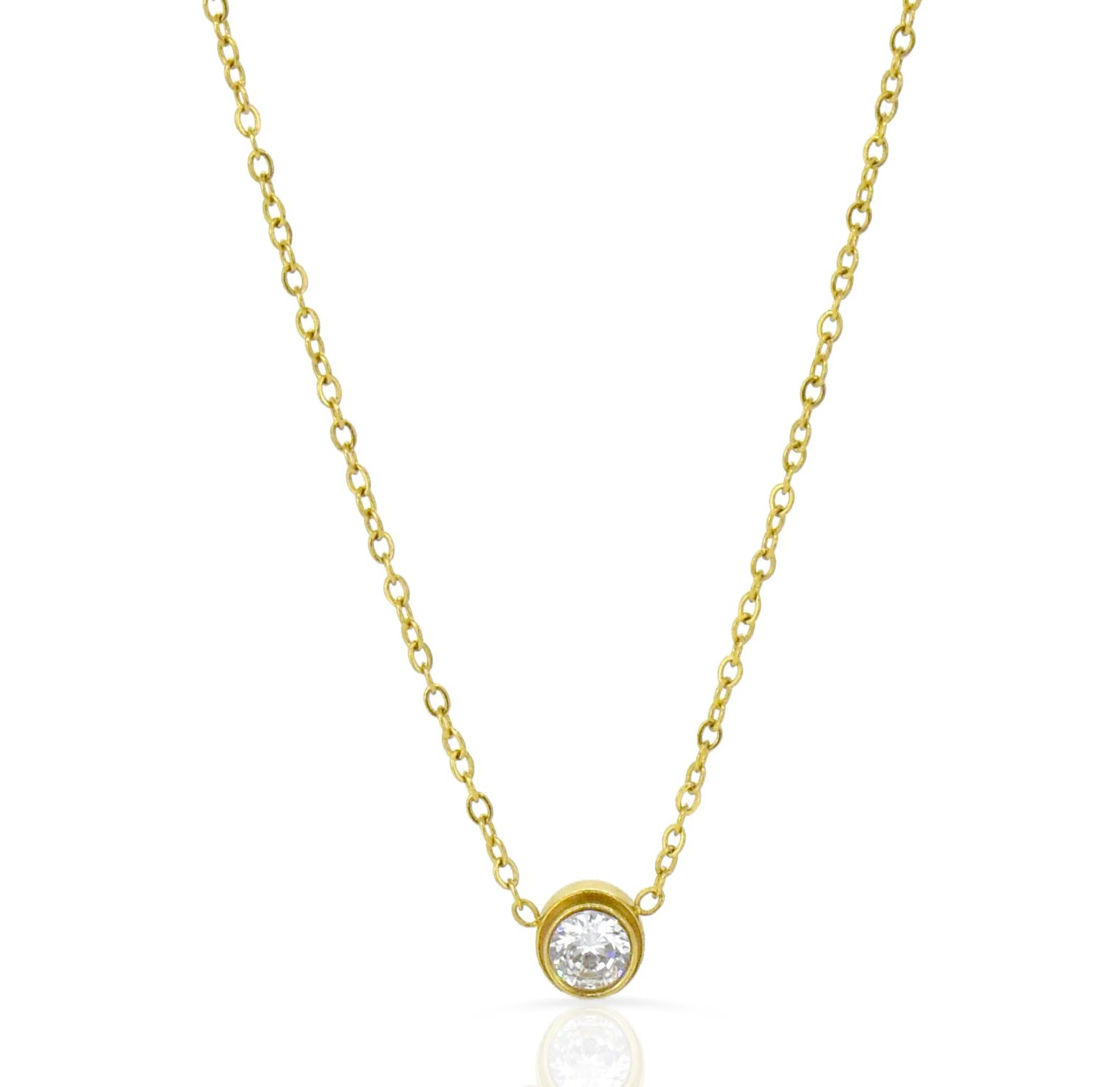 GRACE DAINTY CZ DIAMOND NECKLACE