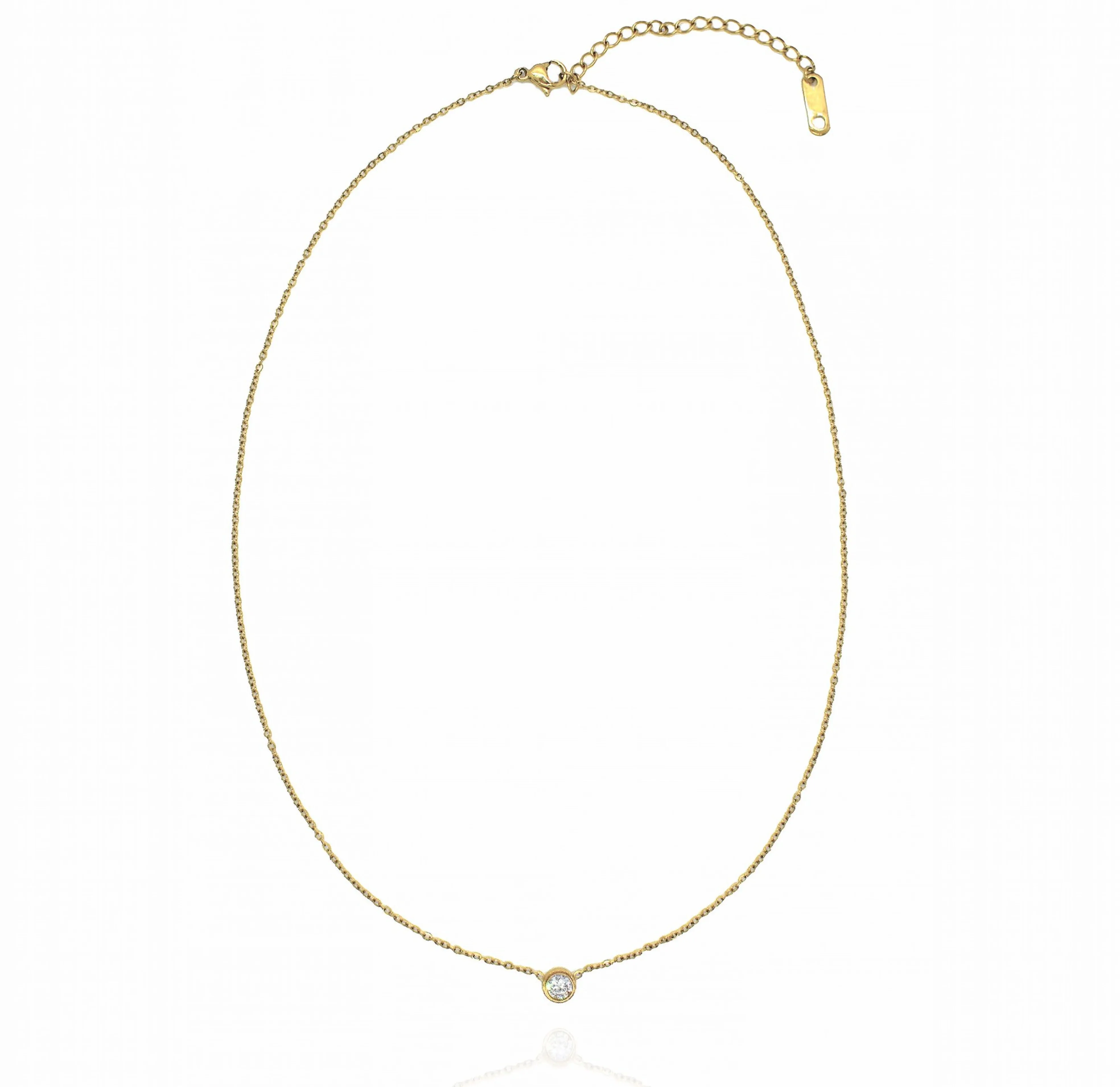 GRACE DAINTY CZ DIAMOND NECKLACE