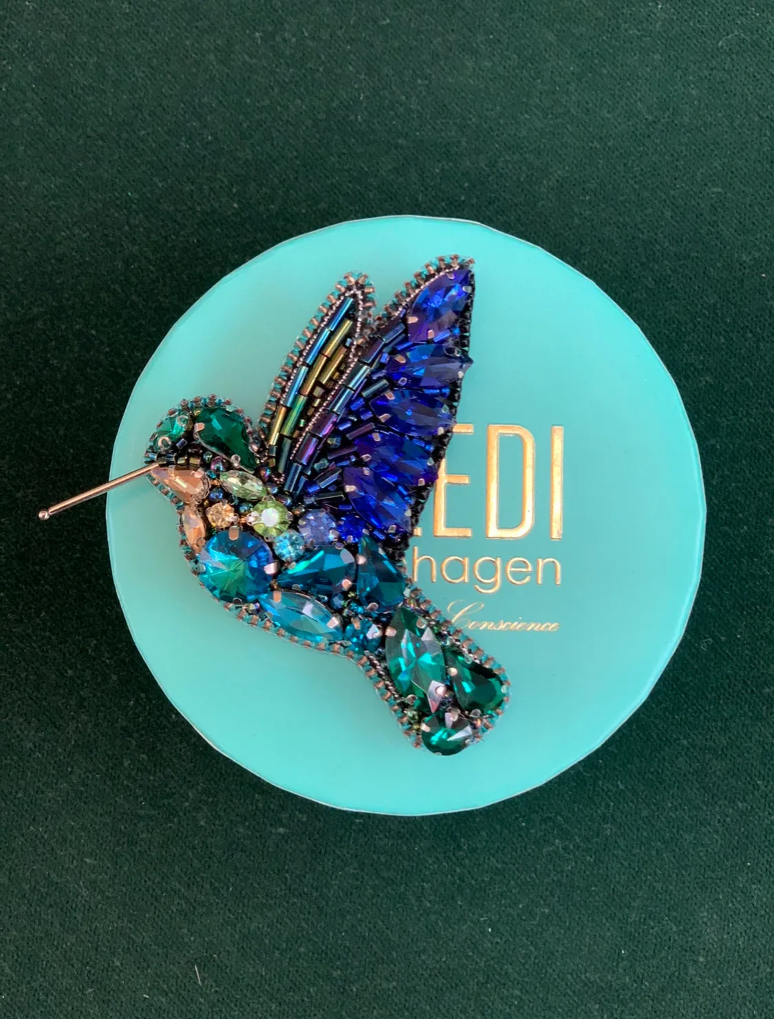 Hummingbird Brooche