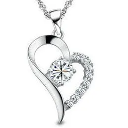 Laila Radiant 18k White Gold Swarovski Pendant Necklace