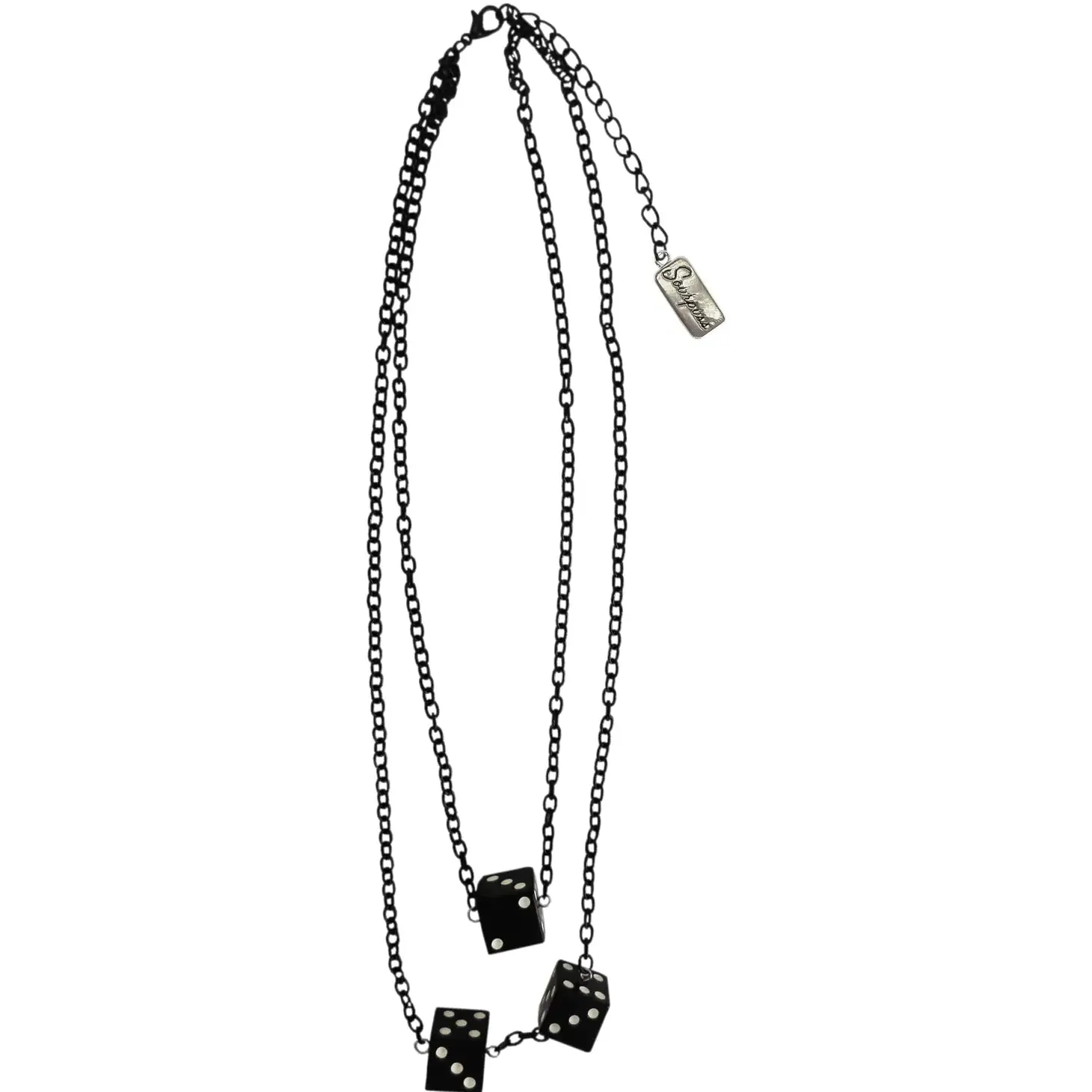 Layered Dice Trio Necklace by Sourpuss