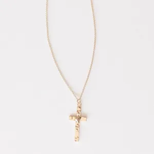 Leslie Curtis Martha Cross and Heart Necklace