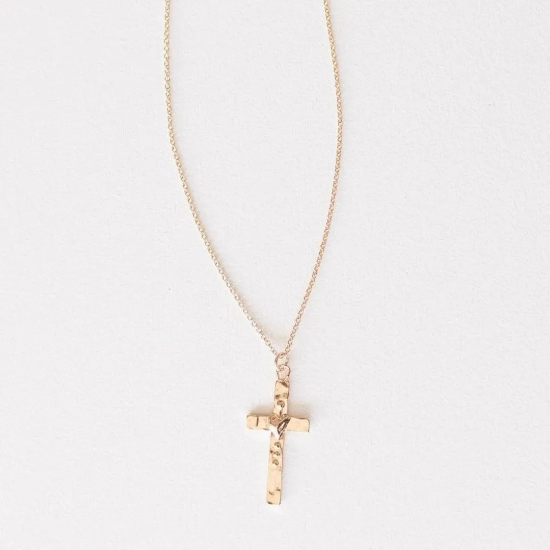 Leslie Curtis Martha Cross and Heart Necklace