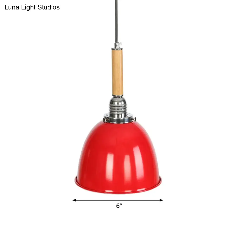 Lodge Style Bell Pendant with Adjustable Cord - 1 Light Warehouse Fixture