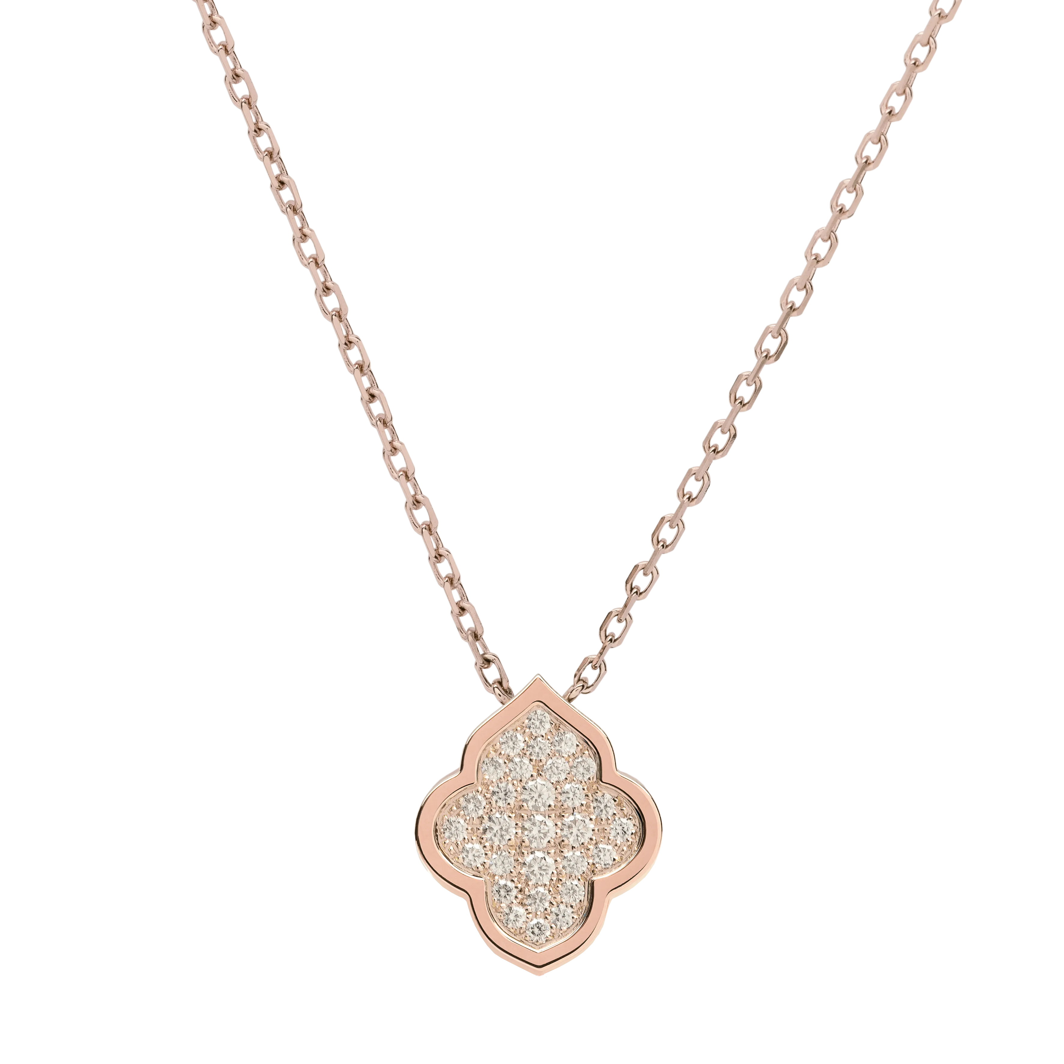 LUCE COLOUR - PENDANT ROSE GOLD PAVE S