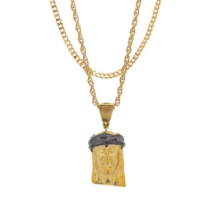 Mister Jesus Gold & Black Necklace