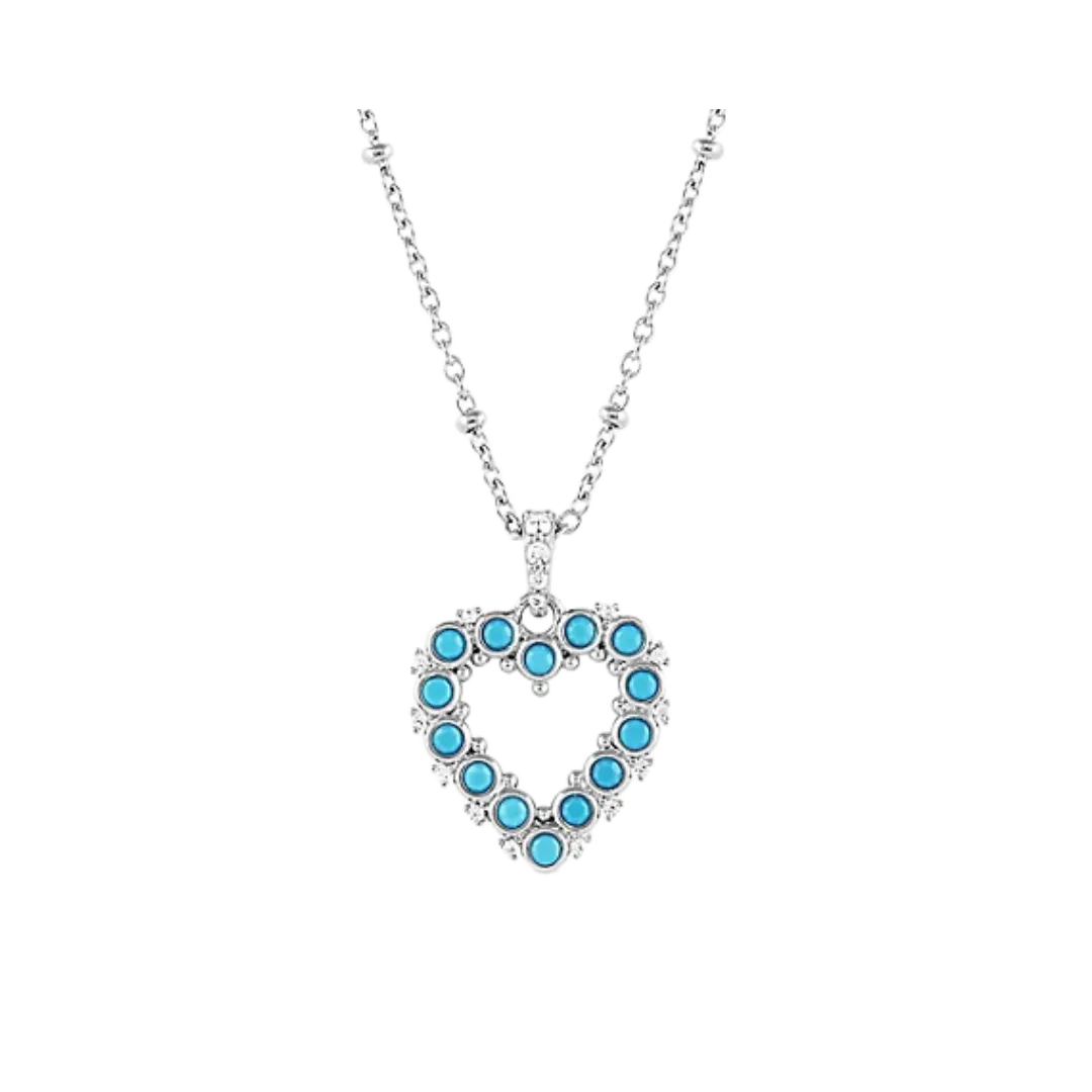 Montana Silversmiths Women's Deepest Love Blue Crystal Necklace