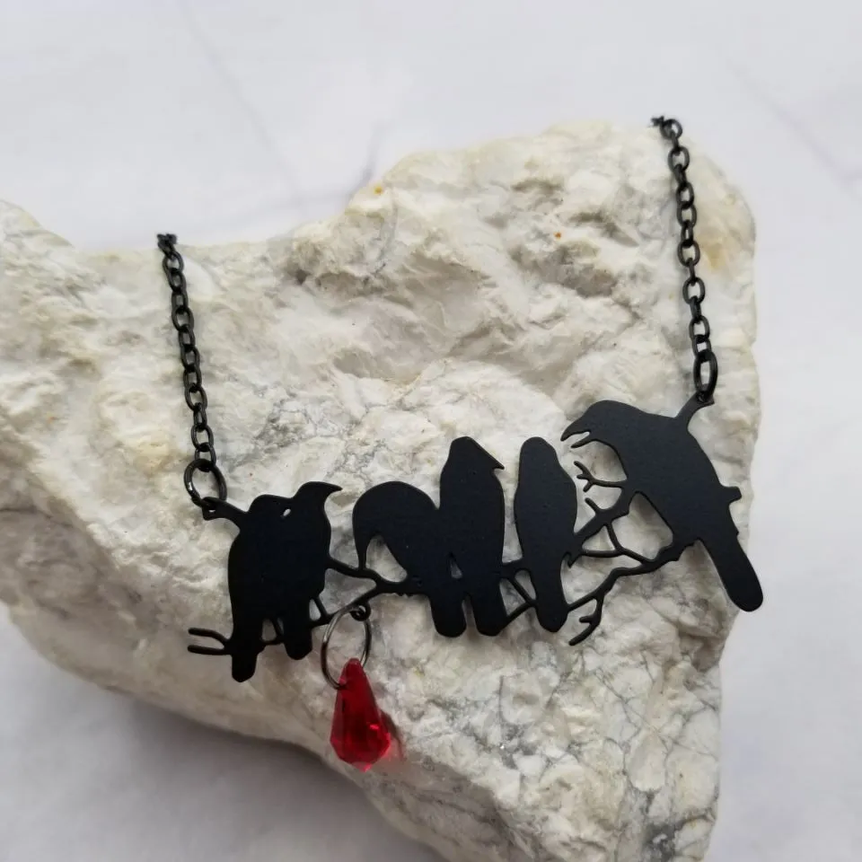 Murder of Crows Necklace