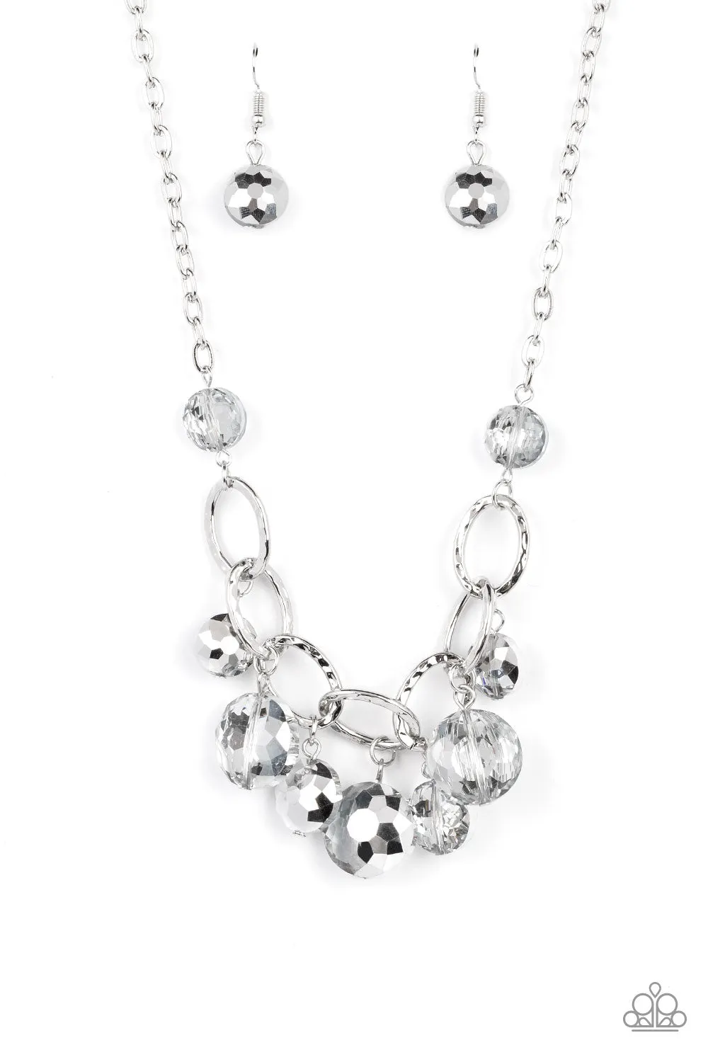 Necklaces Rhinestone River - Silver N2289