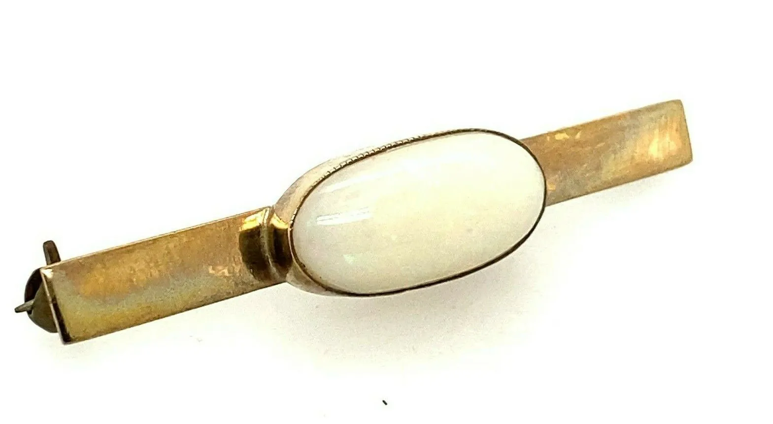 Opal 9ct Yellow Gold Bar Brooch