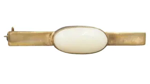 Opal 9ct Yellow Gold Bar Brooch