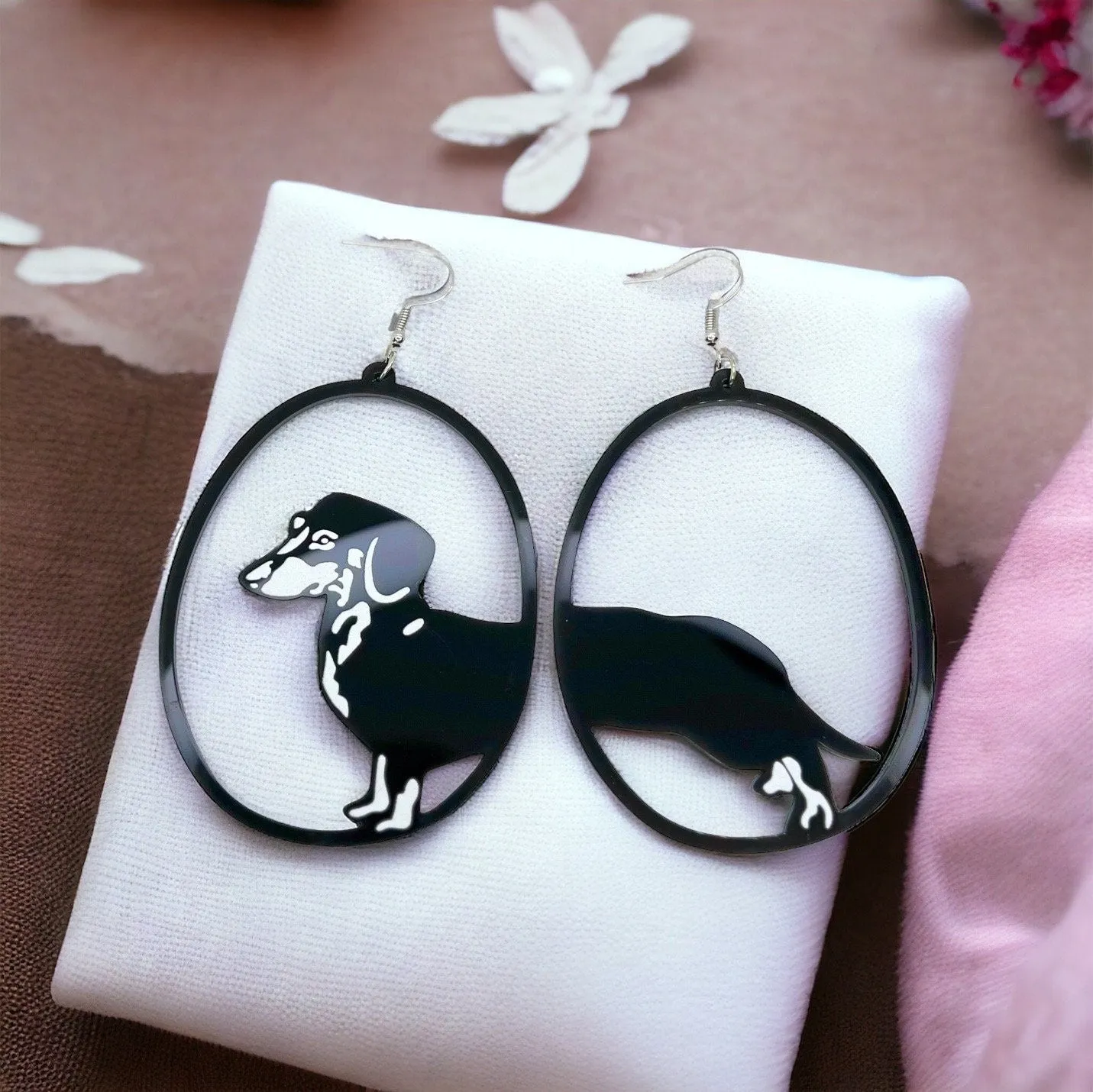 Oversized Animal Earrings - Dog Earrings, Cat Earrings, Zebra Earrings, Handmade Earrings, Handmade Jewelry, Animal Earrings, Animal Jewelry