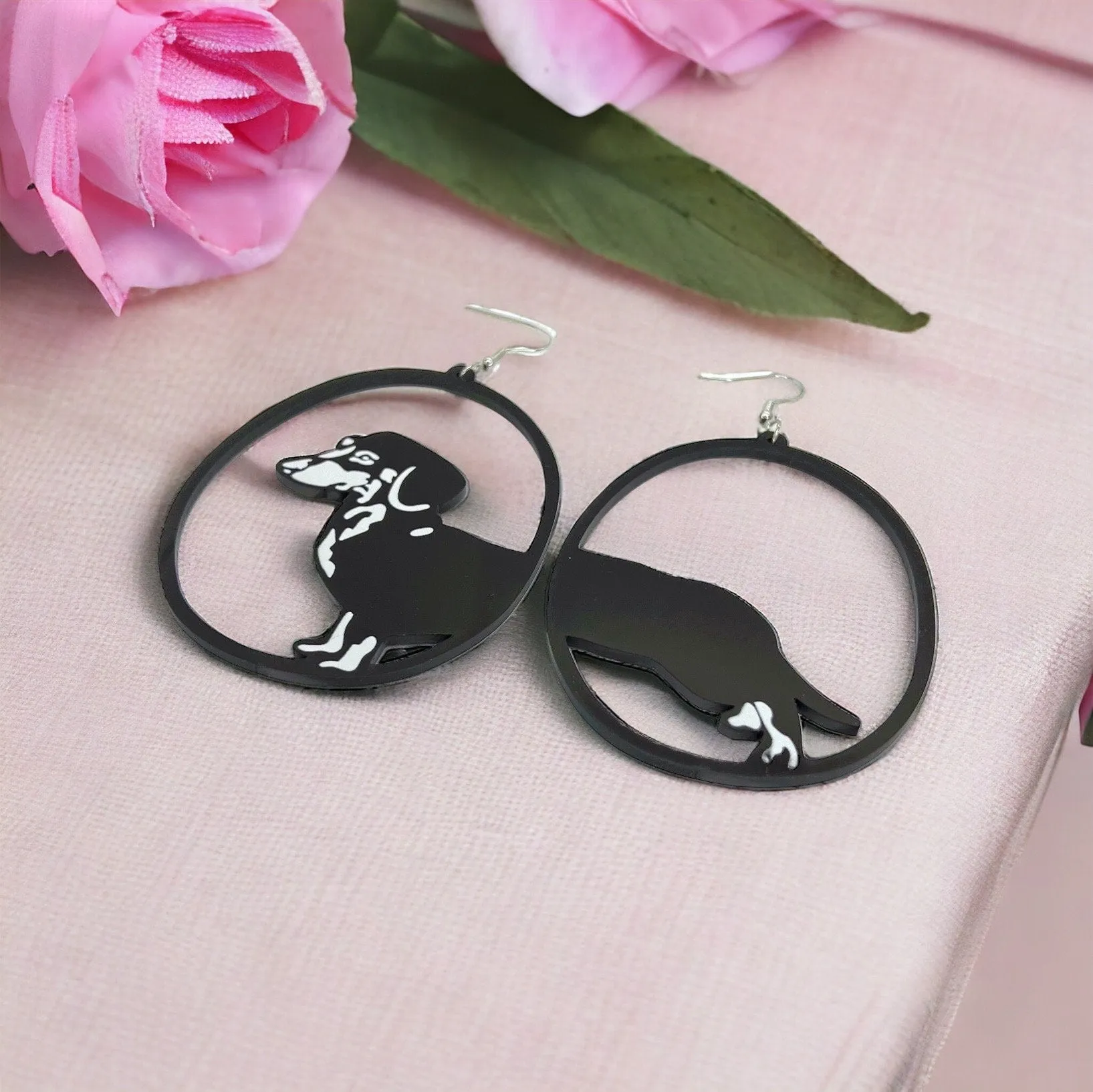 Oversized Animal Earrings - Dog Earrings, Cat Earrings, Zebra Earrings, Handmade Earrings, Handmade Jewelry, Animal Earrings, Animal Jewelry