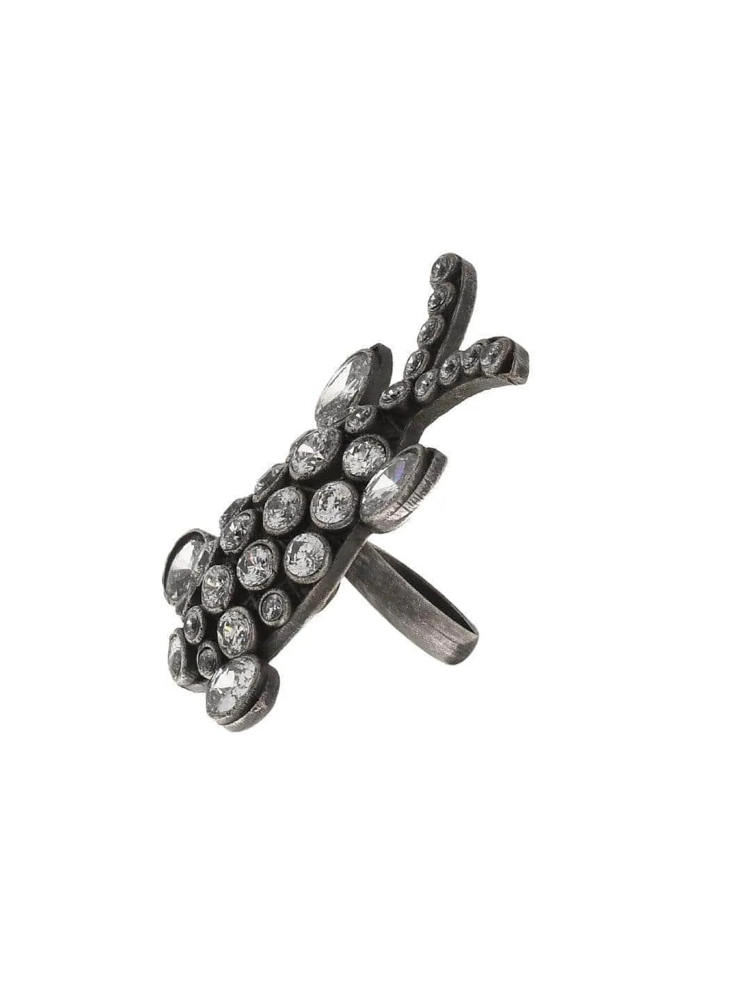 Oxidised Beam Matsya Ring