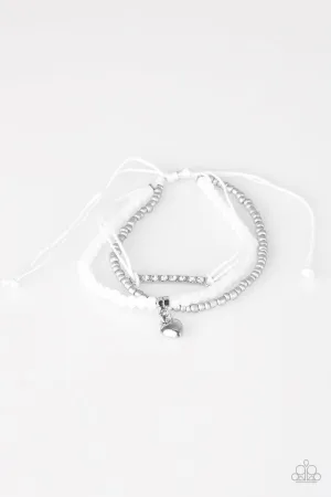 Paparazzi Bracelet ~ Reckless Romance - White