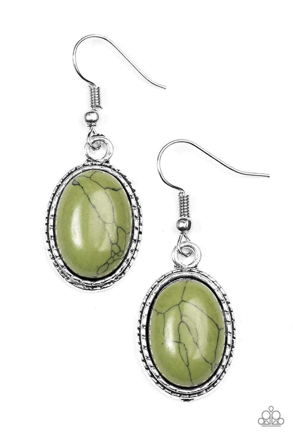 Paparazzi Earring ~ Southwest Sunsets - Green