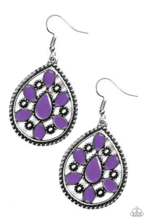 Paparazzi Earring ~ Spring Arrival - Purple