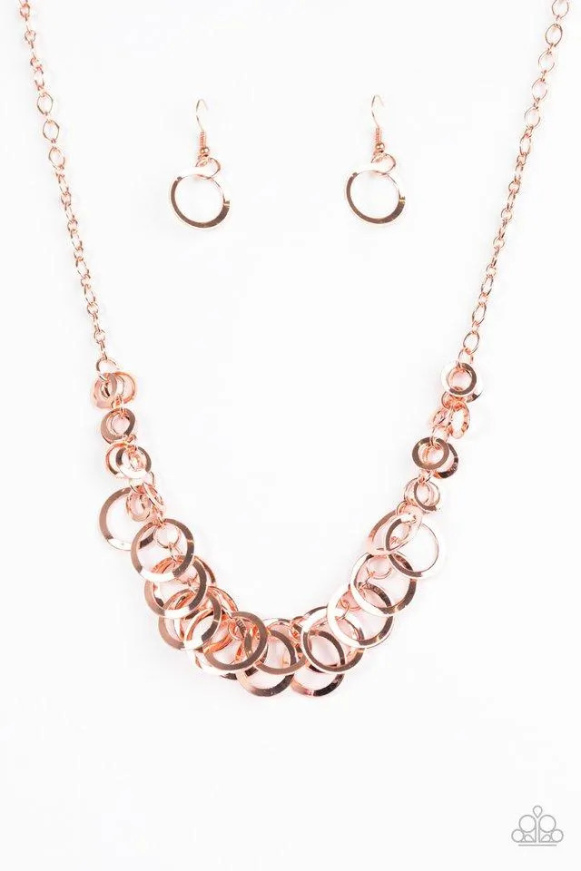 Paparazzi Necklace ~ Royal Circus - Copper