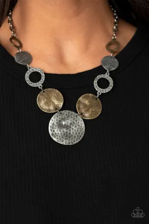 Paparazzi Necklace ~ Terra Adventure - Silver