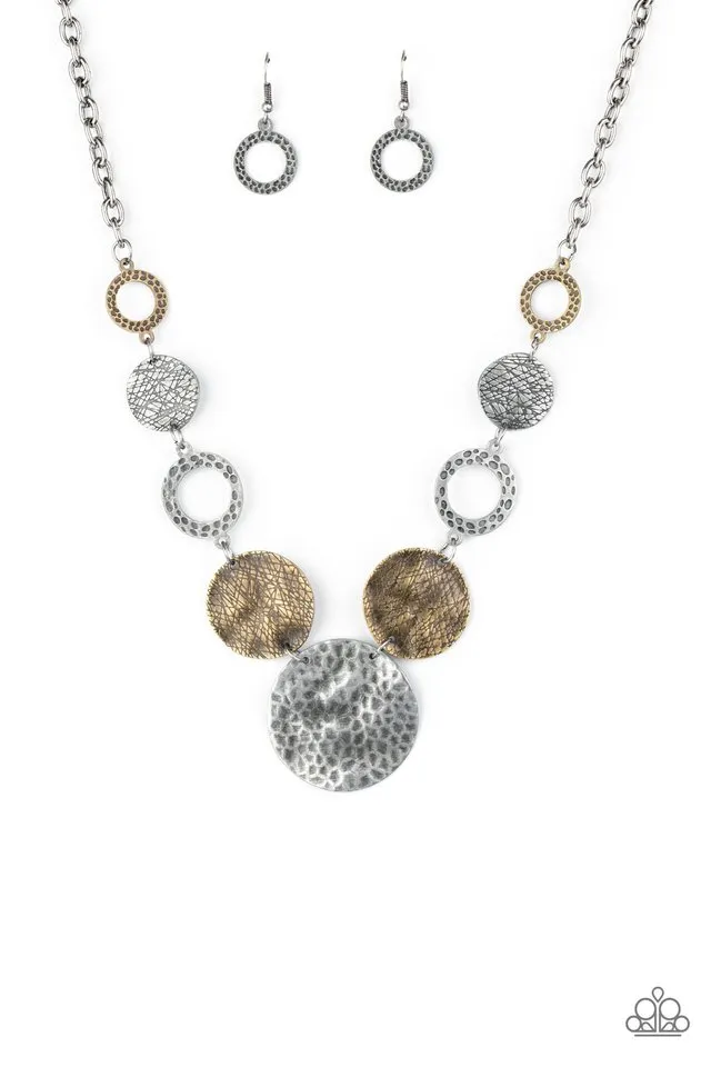 Paparazzi Necklace ~ Terra Adventure - Silver