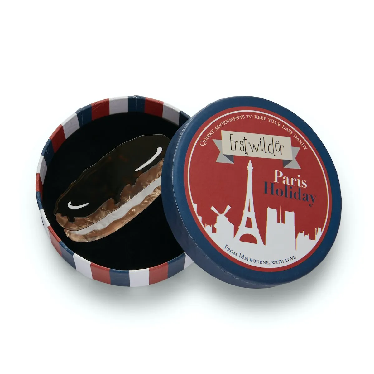 Paris Holiday Collection Éclair Au Chocolat Brooch