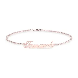 Personalised Name Bracelet - Rose Gold Plated