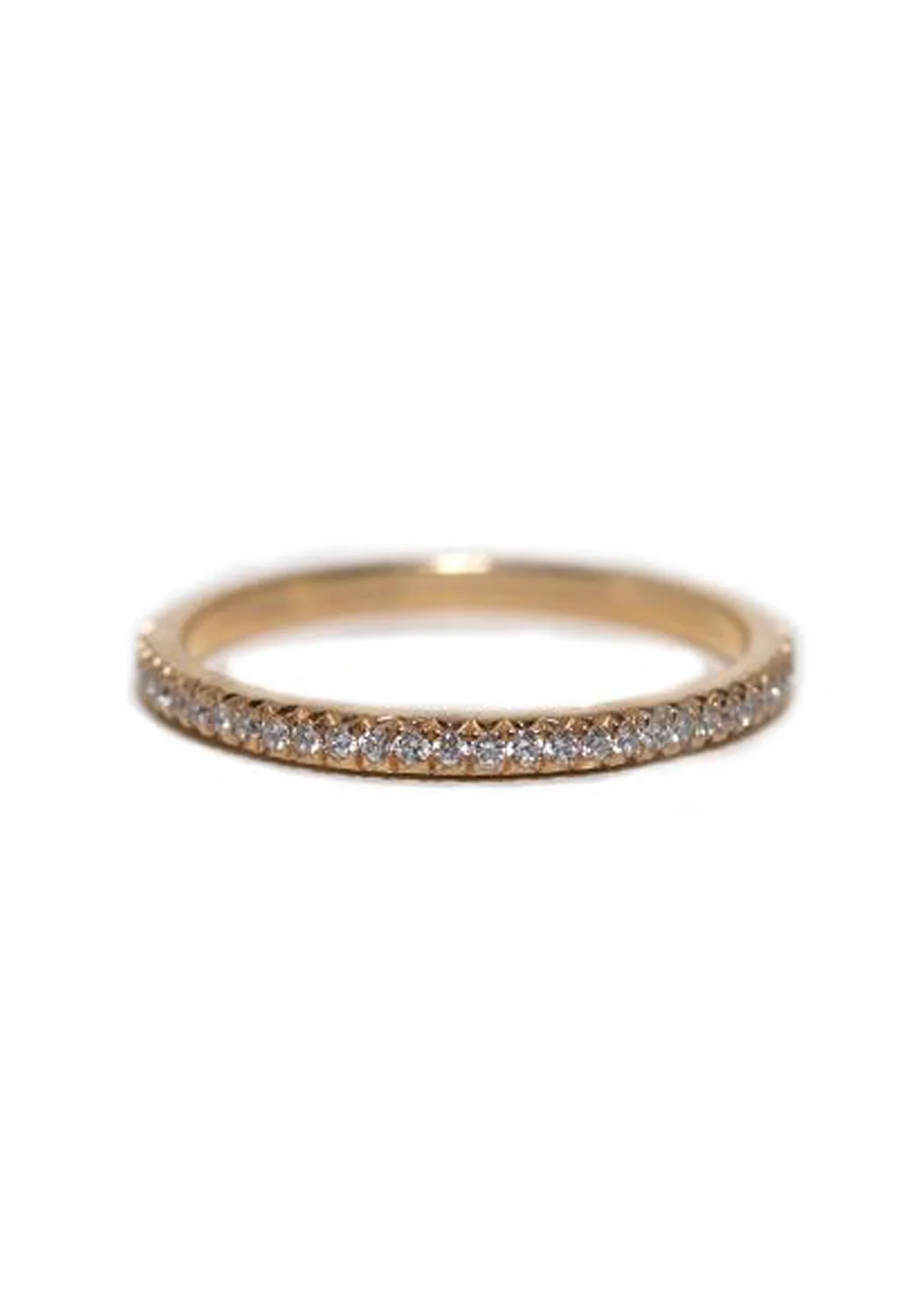 Rahaminov 18KRG Thin Prong .25 Diamond Eternity Band