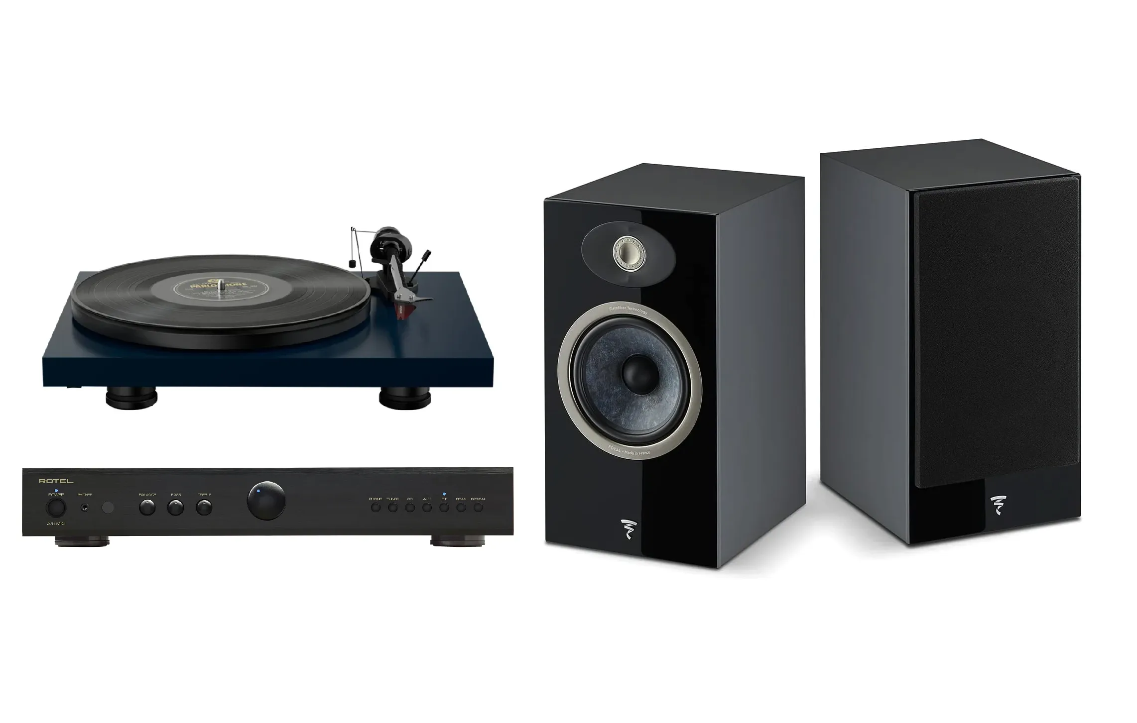 Rotel, Focal & Pro-Ject Vinyl HiFi System