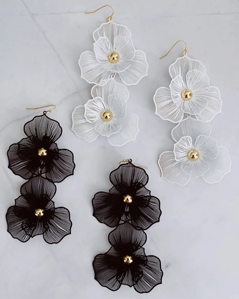 Royal Garden Double Bloom Earrings