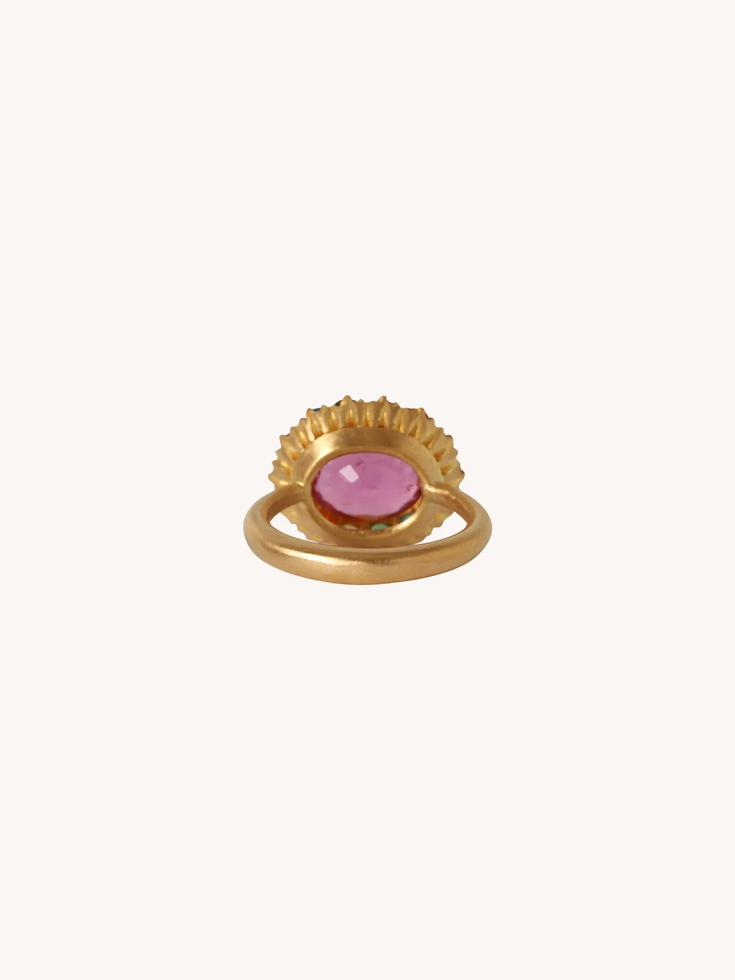 Rubelite Rainbow Ring