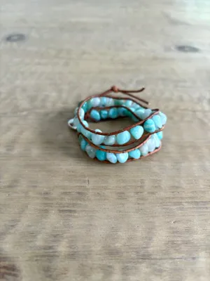 Sea Blue Wrap Bracelet