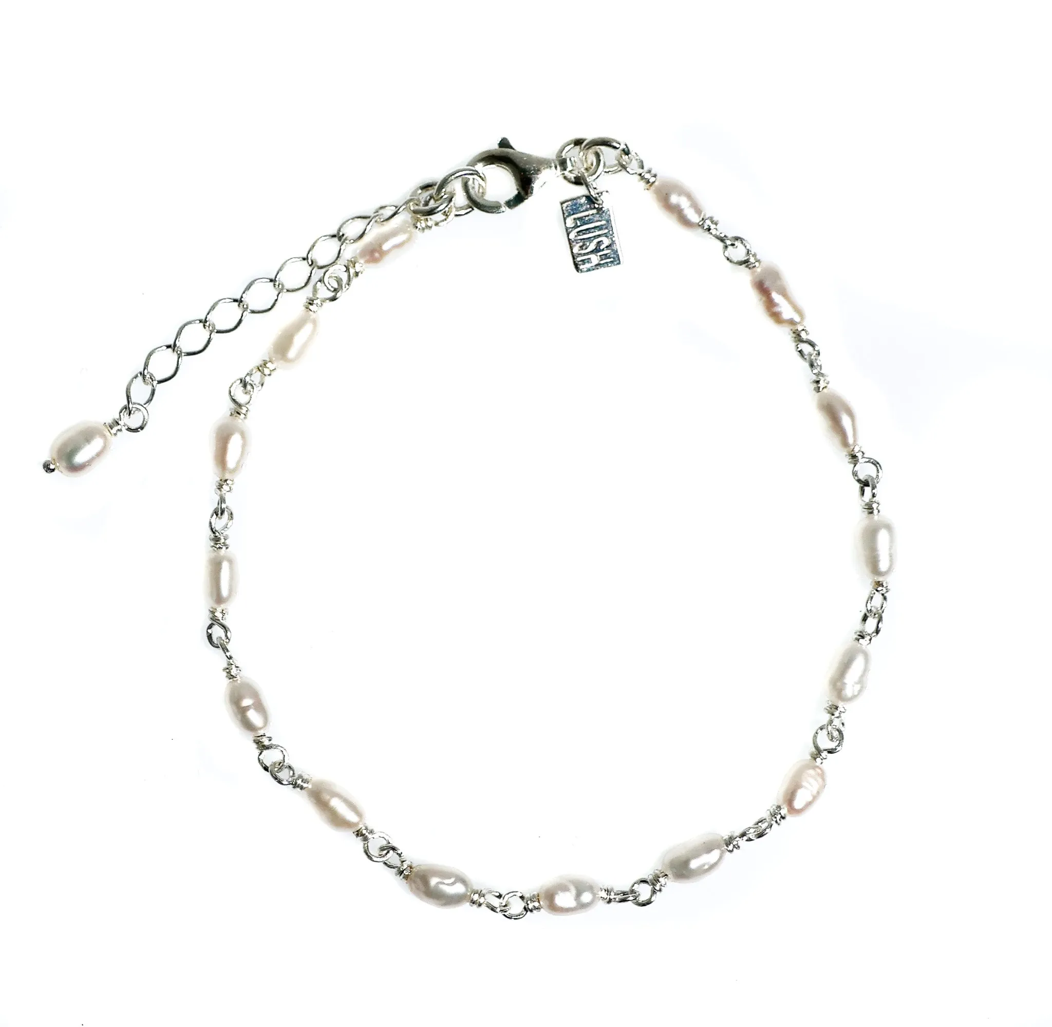 Seaside Bliss Pearl Bracelet Silver