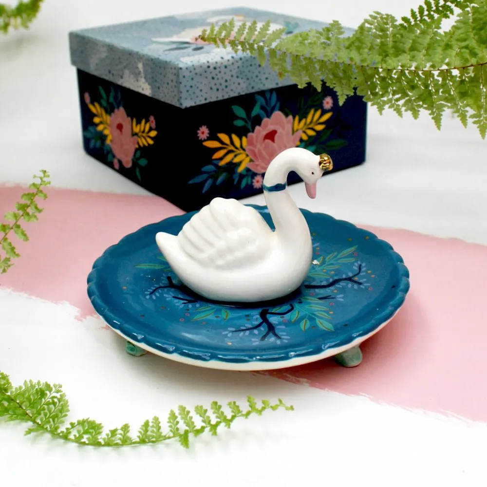 Secret Garden Swan Trinket Dish