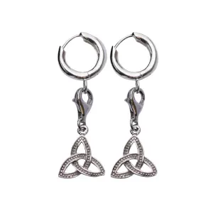 Silver Trinity Earrings