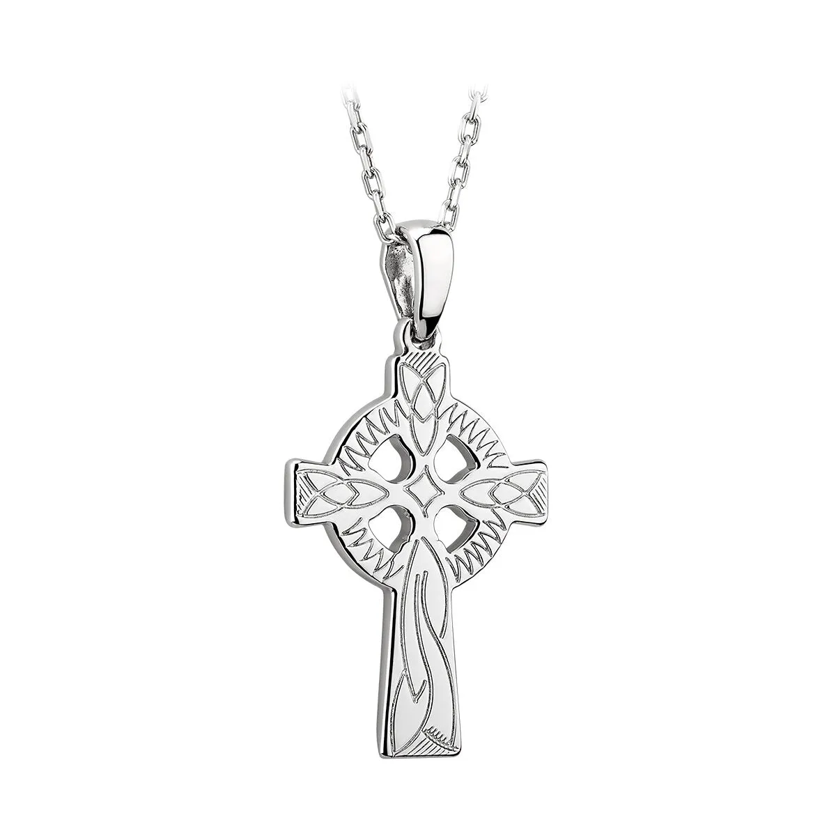 Solvar Sterling Silver Traditional Celtic Cross