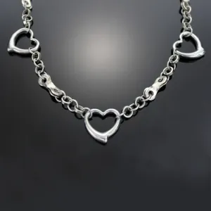 Stainless Steel Heart Chain Necklace