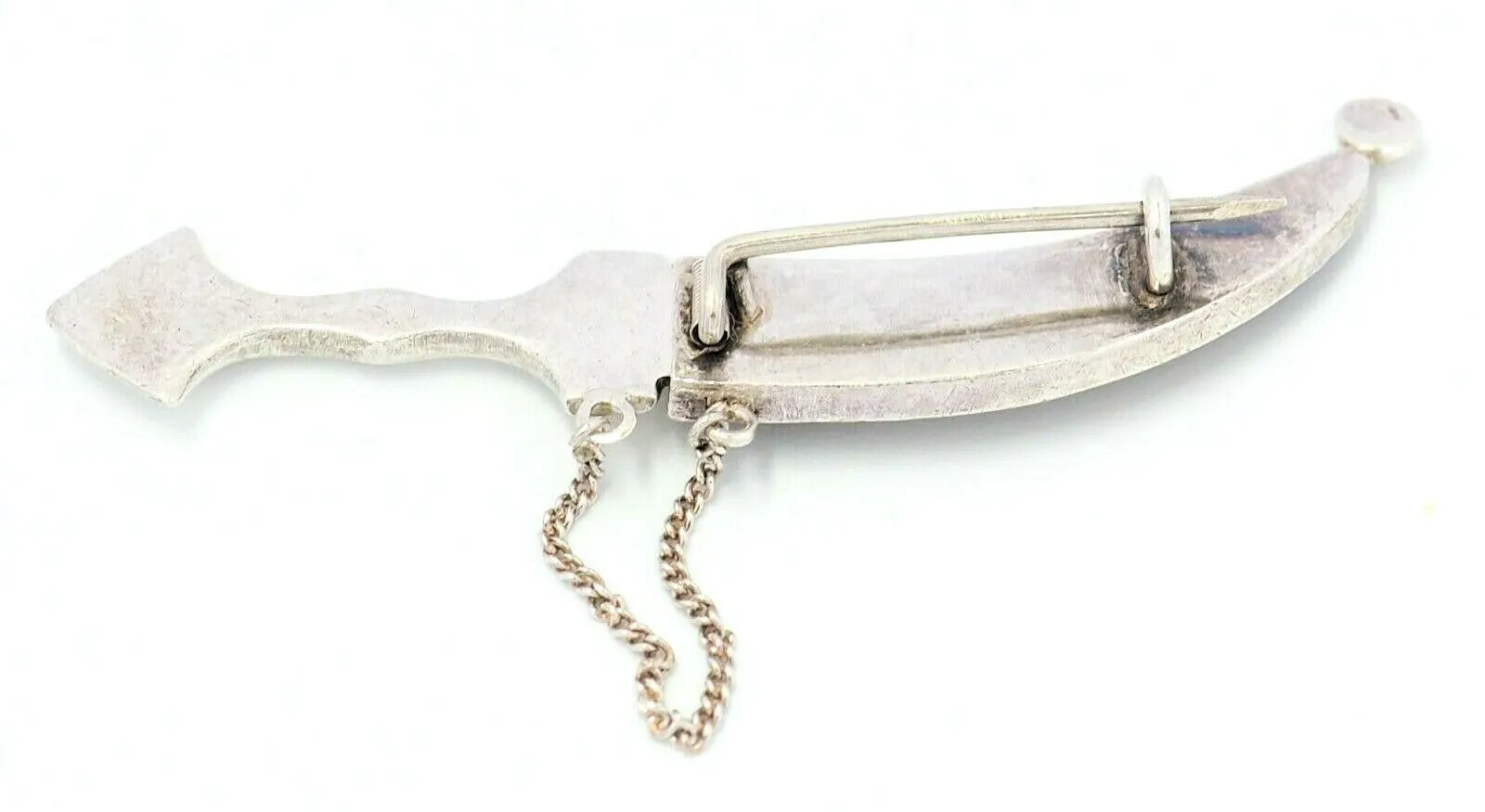 Sterling Silver Dagger & Sheath Brooch