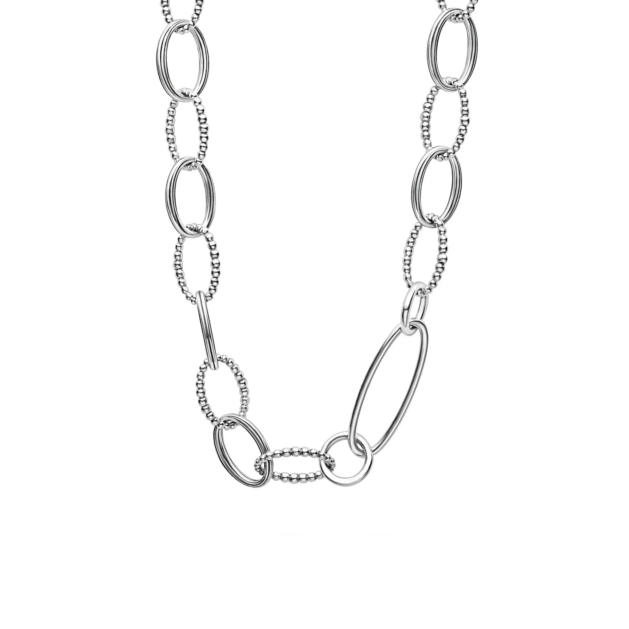 Sterling Silver Link Necklace | 34"