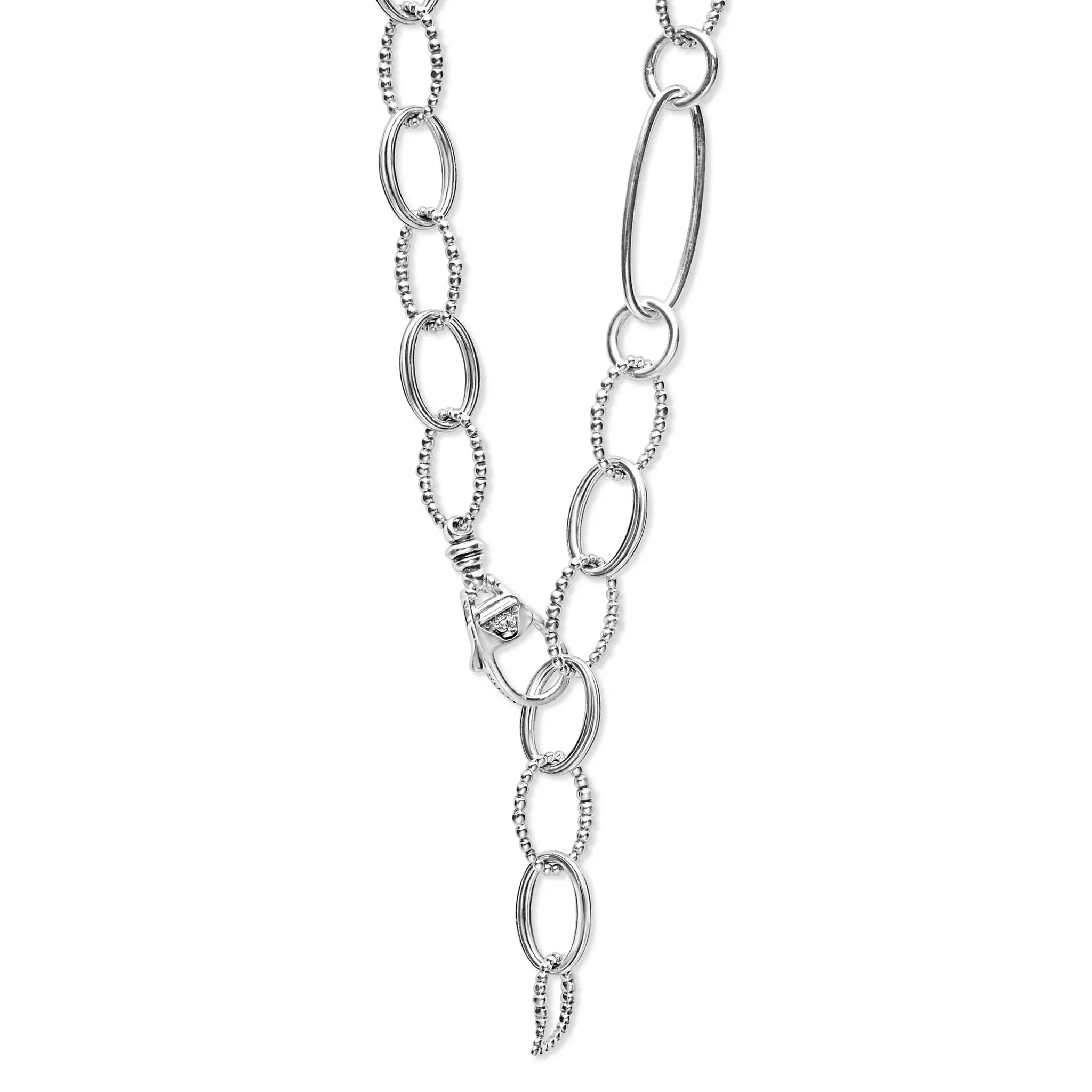 Sterling Silver Link Necklace | 34"