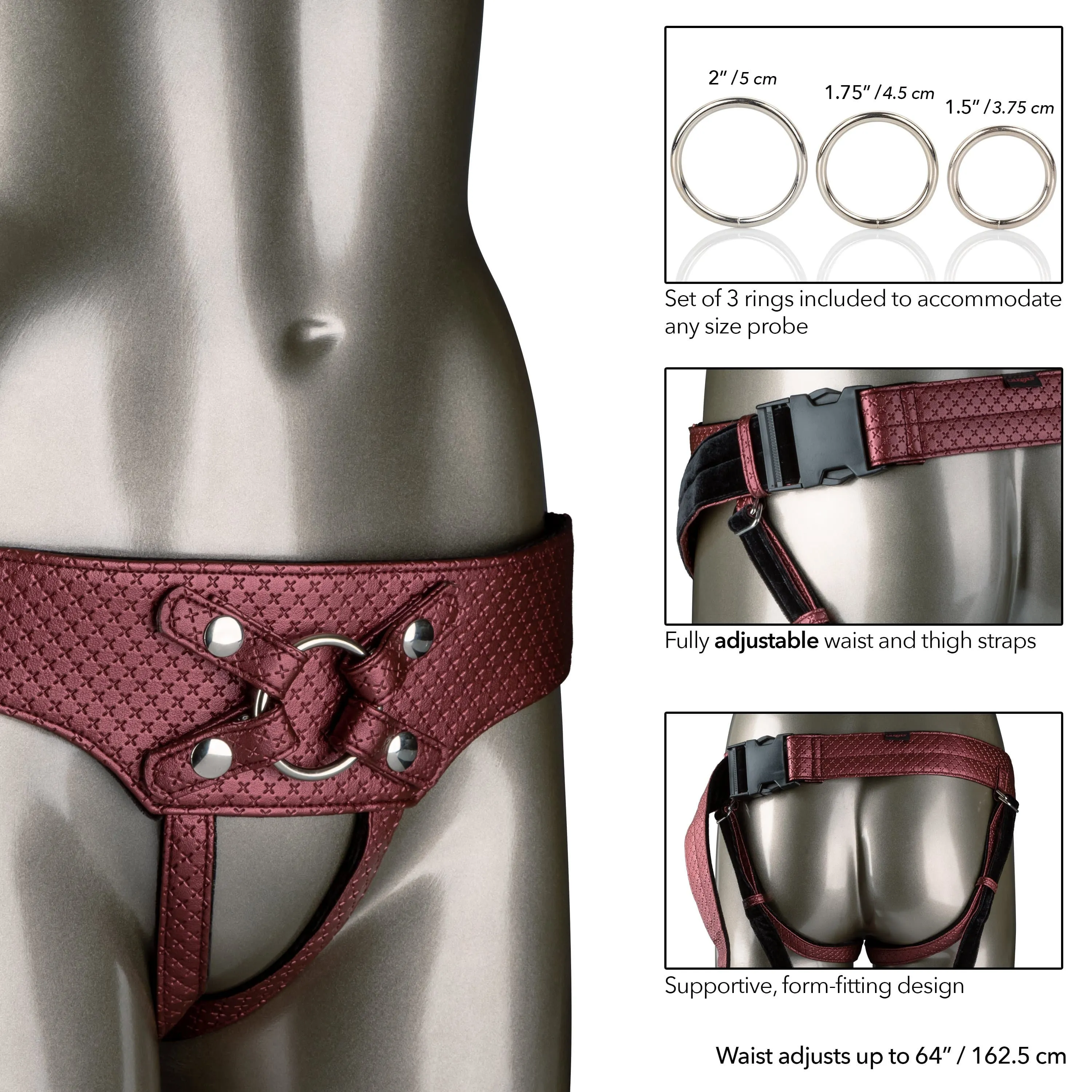 The Regal Empress Strap-on Harness - Red