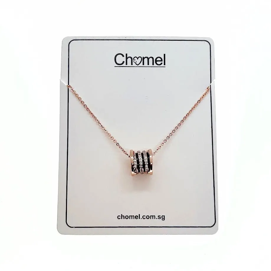 Tunnel Cubic Zirconia Necklace