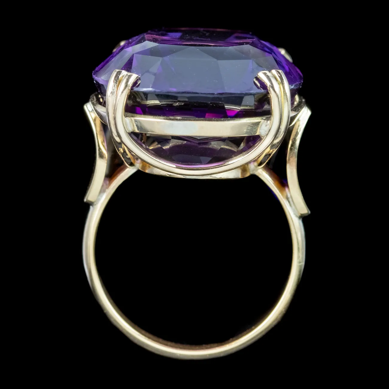 Vintage Amethyst Cocktail ring 32ct Amethyst